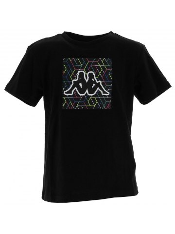 T-shirt saco noir garçon - Kappa