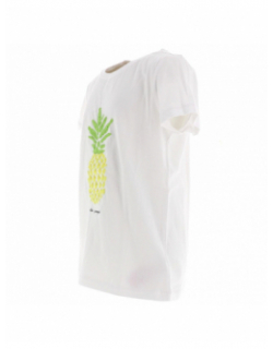 T-shirt ananas blanc fille - Only