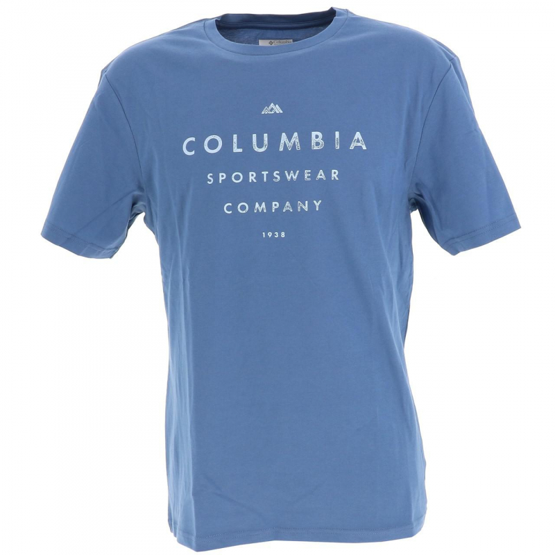 T-shirt path lake bleu homme - Columbia