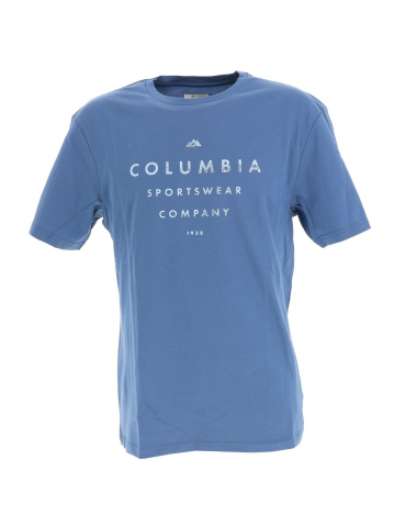 T-shirt path lake bleu homme - Columbia