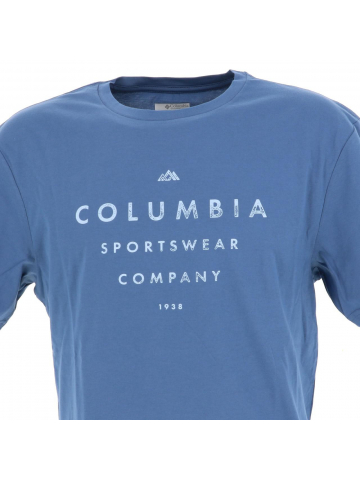 T-shirt path lake bleu homme - Columbia