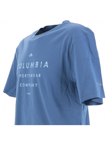 T-shirt path lake bleu homme - Columbia