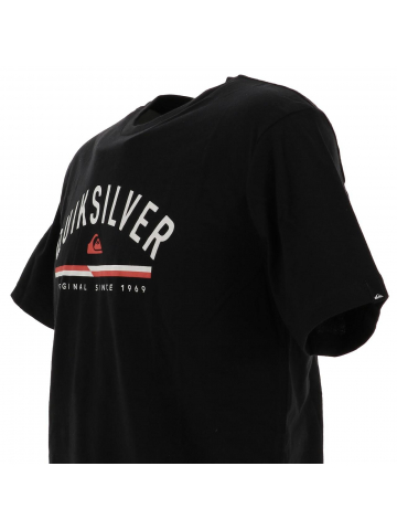 T-shirt retro line flaxton noir homme - Quiksilver