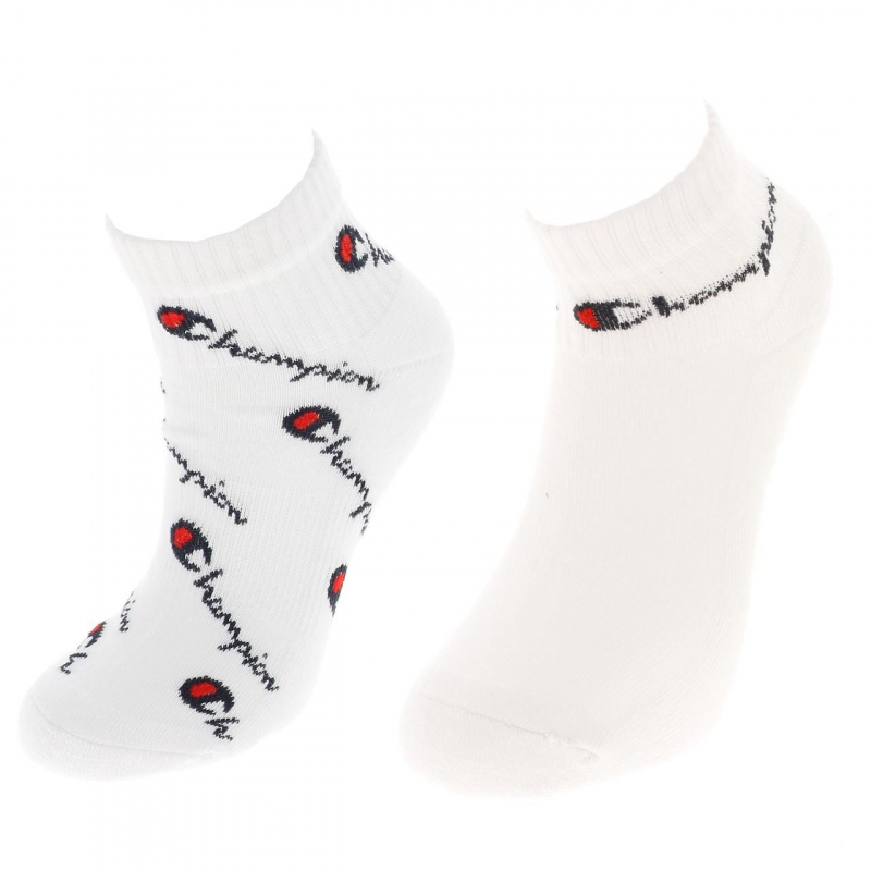Pack 2 paires socquettes sport blanc - Champion