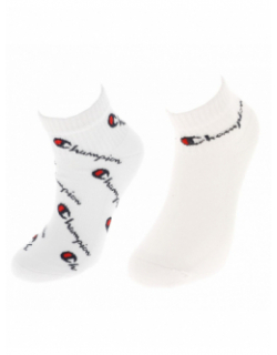 Pack 2 paires socquettes sport blanc - Champion