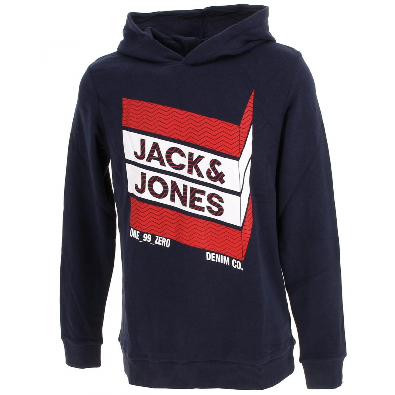 Sweat à capuche bjorn bleu marine garçon - Jack & Jones