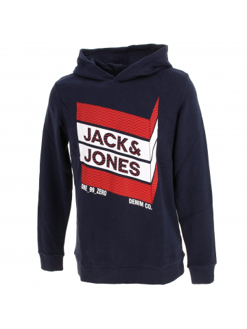 Sweat à capuche bjorn bleu marine garçon - Jack & Jones