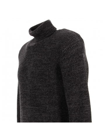 Pull col roulé power noir homme - Jack & Jones