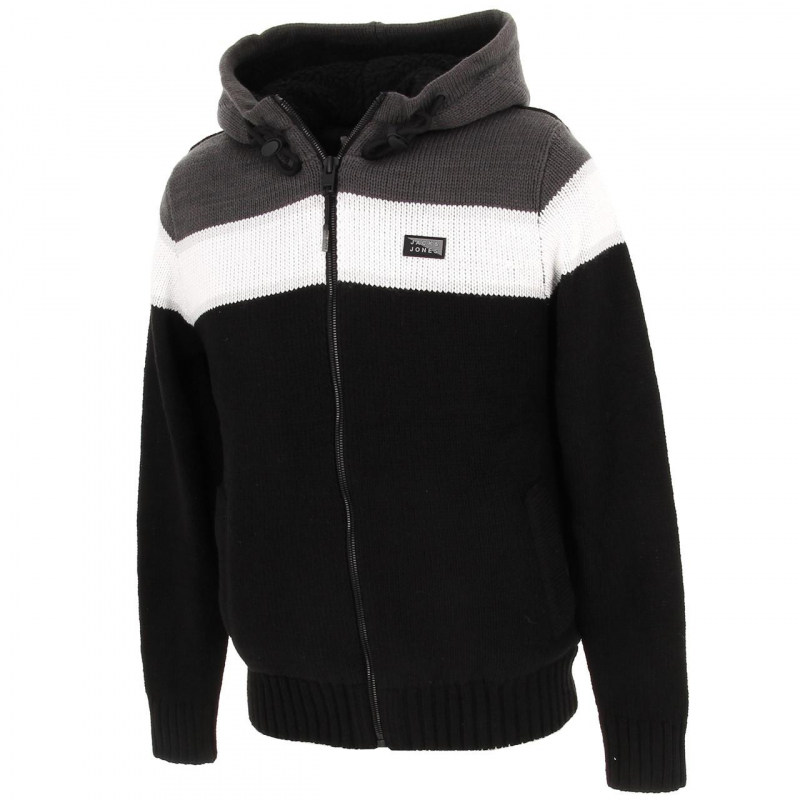 Veste en maille cardigan delfield noir homme - Jack & Jones