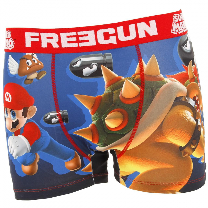 Boxer super mario bowser multicolore homme - Freegun