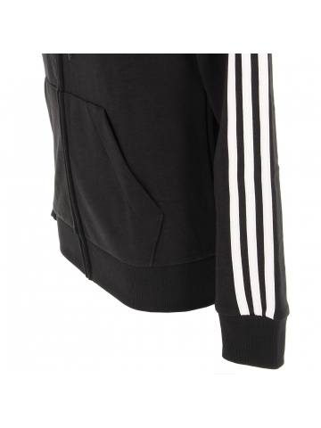 Sweat à capuche 3 bandes noir femme -Adidas