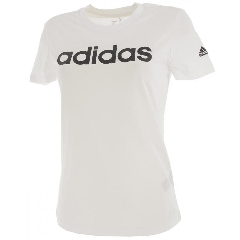 T-shirt logo sérigraphié blanc femme - Adidas
