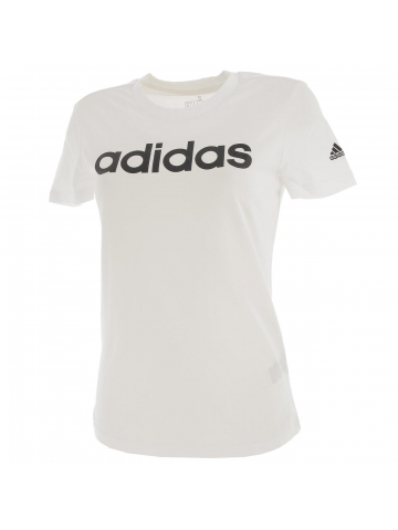 T-shirt logo sérigraphié blanc femme - Adidas