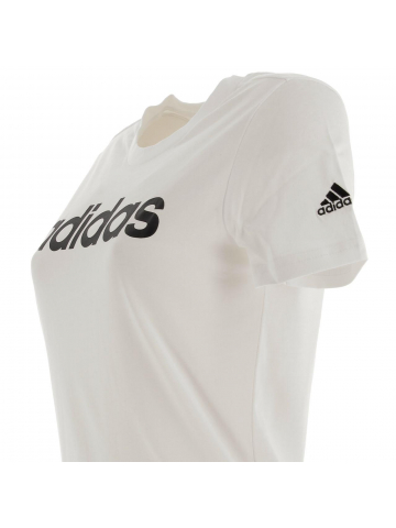 T-shirt logo sérigraphié blanc femme - Adidas