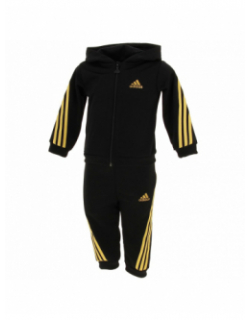 Survêtement sport sweat pant noir/jaune enfant - Adidas