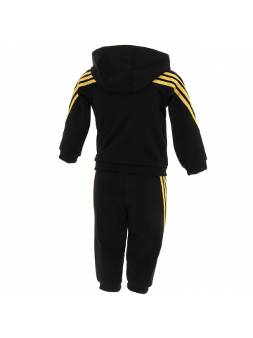 Survêtement sport sweat pant noir/jaune enfant - Adidas