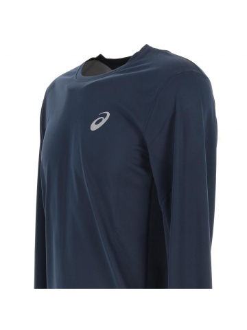 T-shirt de running manches longues core bleu homme - Asics