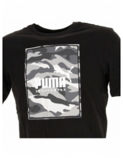 T-shirt box logo camo noir homme - Puma