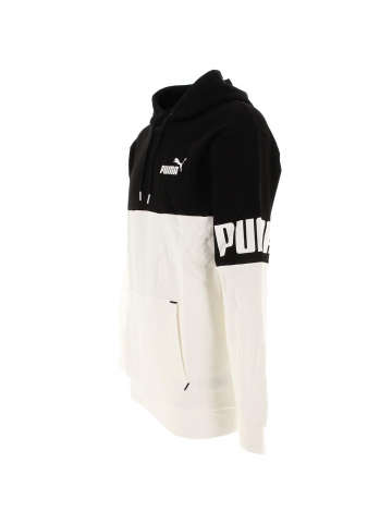 Sweat à capuche colorblock blanc homme - Puma