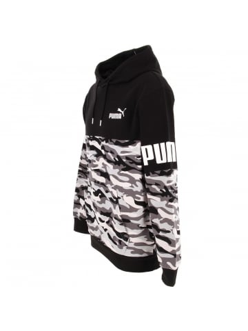 Sweat à capuche power camo noir homme - Puma