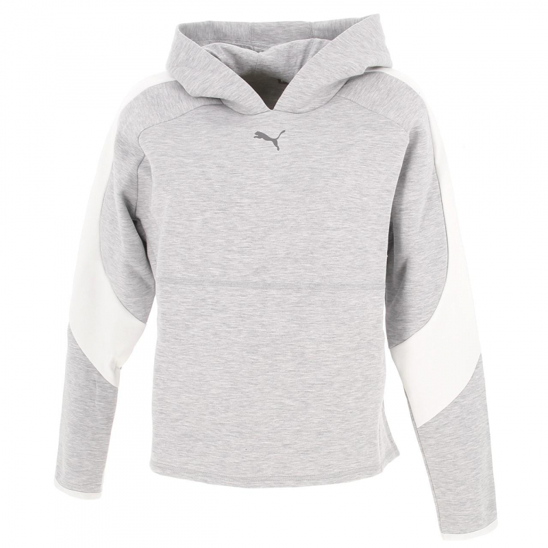 Sweat à capuche evostripe gris femme - Puma