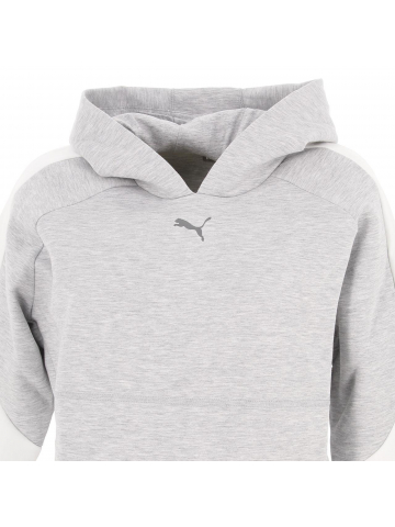 Sweat à capuche evostripe gris femme - Puma