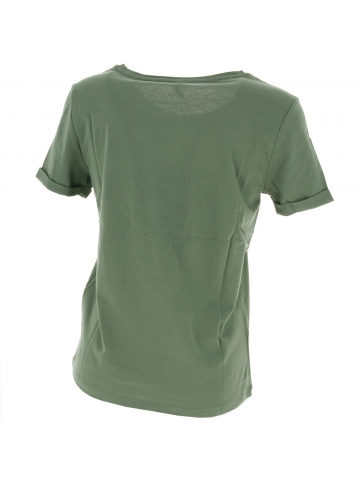 T-shirt kita life coeur vert kaki femme - Only
