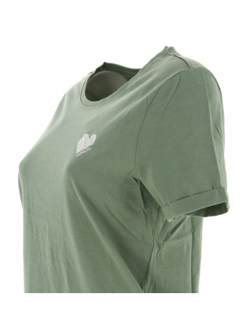 T-shirt kita life coeur vert kaki femme - Only