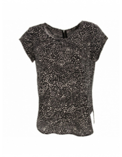 T-shirt vic blurry noir femme - Only