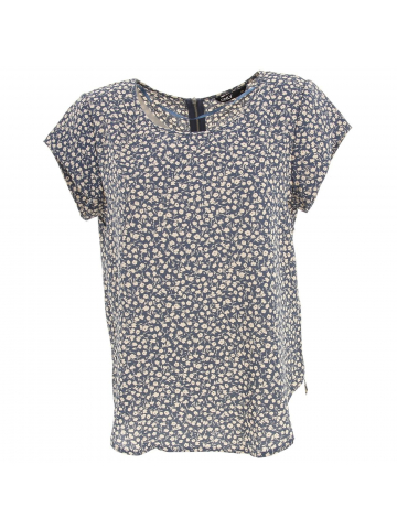 T-shirt vic fleurs tonal bleu femme - Only