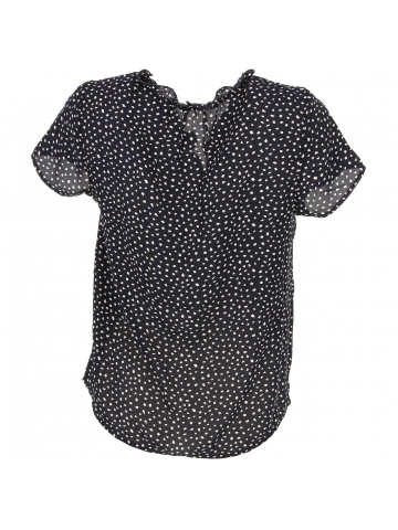 T-shirt top sonja dots bleu marine femme - Only