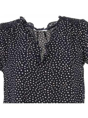 T-shirt top sonja dots bleu marine femme - Only