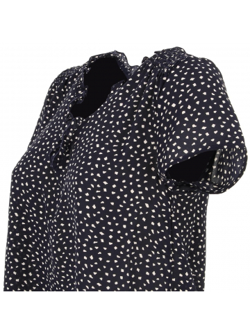 T-shirt top sonja dots bleu marine femme - Only