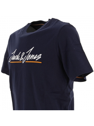 T-shirt tons upscale bleu marine homme - Jack & Jones