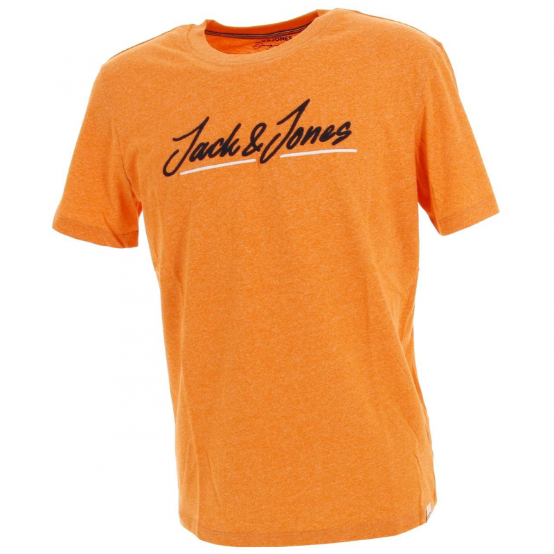 T-shirt tons upscale sun orange homme - Jack & Jones