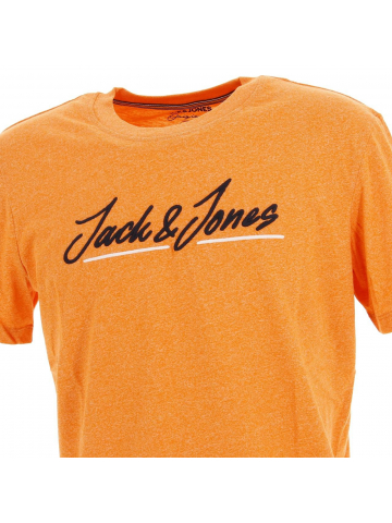 T-shirt tons upscale sun orange homme - Jack & Jones