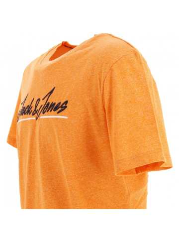 T-shirt tons upscale sun orange homme - Jack & Jones