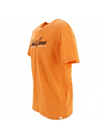 T-shirt tons upscale sun orange homme - Jack & Jones