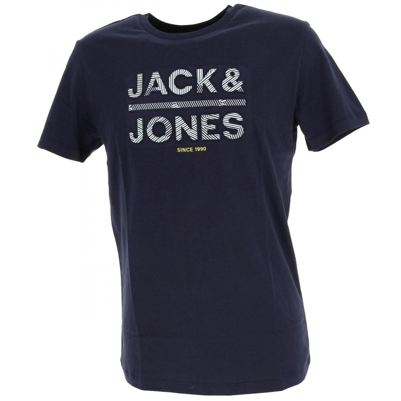 T-shirt gala relief bleu marine homme - Jack & Jones