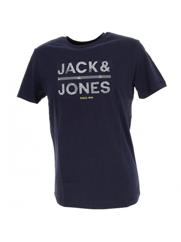 T-shirt gala relief bleu marine homme - Jack & Jones