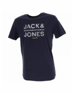 T-shirt gala relief bleu marine homme - Jack & Jones