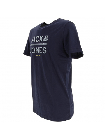 T-shirt gala relief bleu marine homme - Jack & Jones