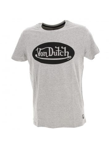 T-shirt logo front gris homme - Von Dutch