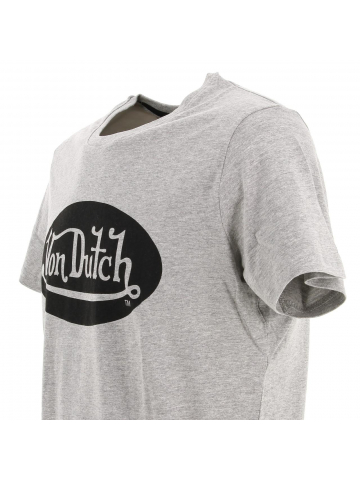 T-shirt logo front gris homme - Von Dutch