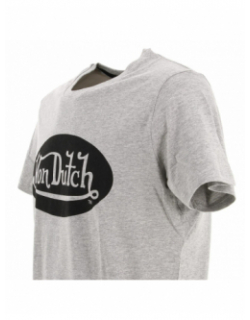 T-shirt logo front gris homme - Von Dutch