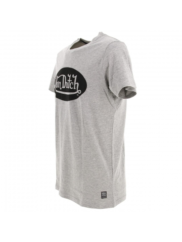 T-shirt logo front gris homme - Von Dutch