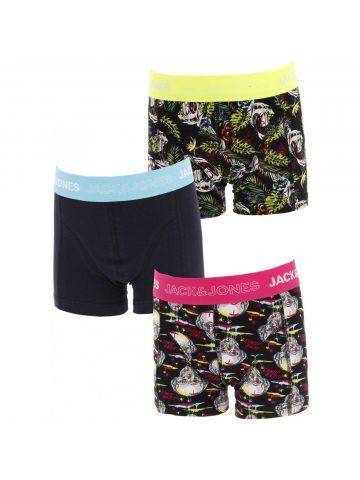 Pack 3 boxers skull multicolore garçon - Jack & Jones