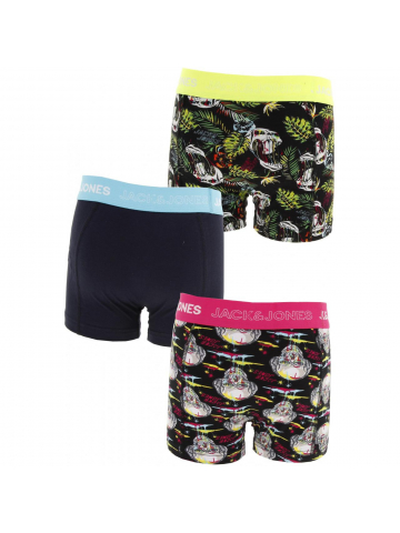 Pack 3 boxers skull multicolore garçon - Jack & Jones