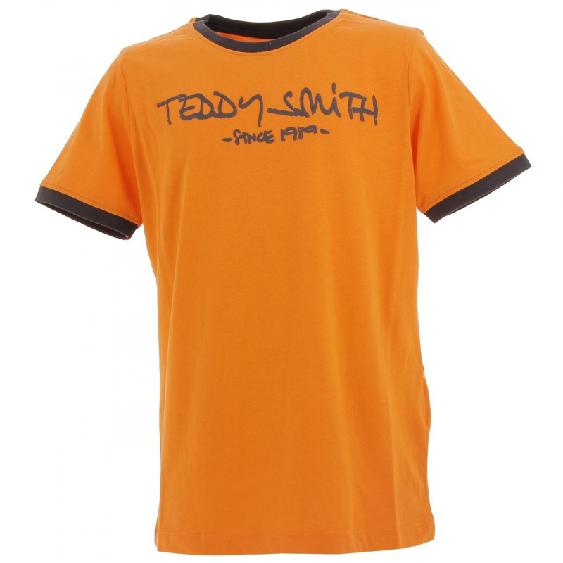 T-shirt ticlass orange garçon - Teddy Smith