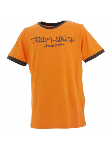 T-shirt ticlass orange garçon - Teddy Smith
